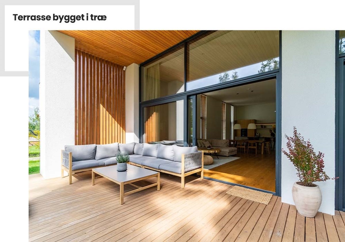 Få lavet en flot terrasse ved tømrer Bygmestrene Lars Orbe & Jim Di?deriksen ApS i Rønne på Bornholm
